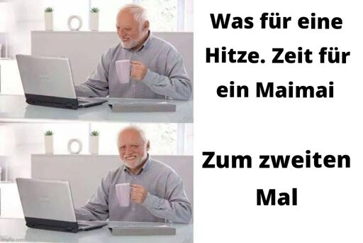 Hide The Pain. Oben: Was für eine Hitze. Zeit für ein Maimai. Unten: Zum zweiten Mal.